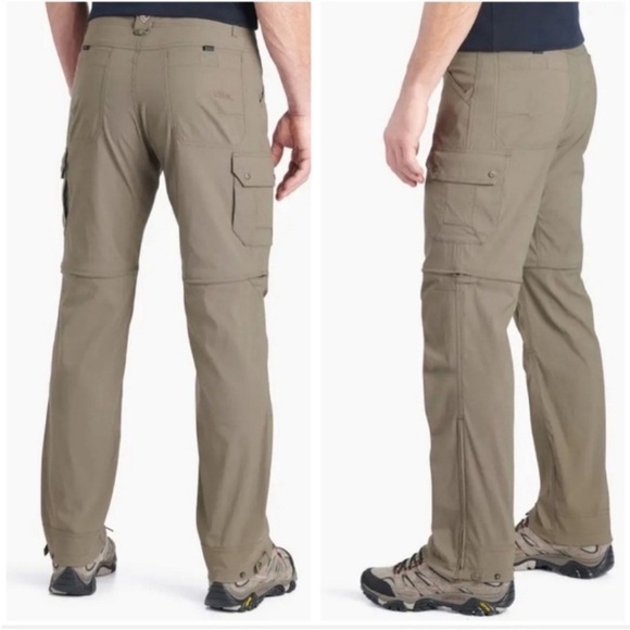 Kuhl Renegade Convertible Stealth Patented Zip Off System Pants in Khaki - 40x34 - Picture 2 of 8